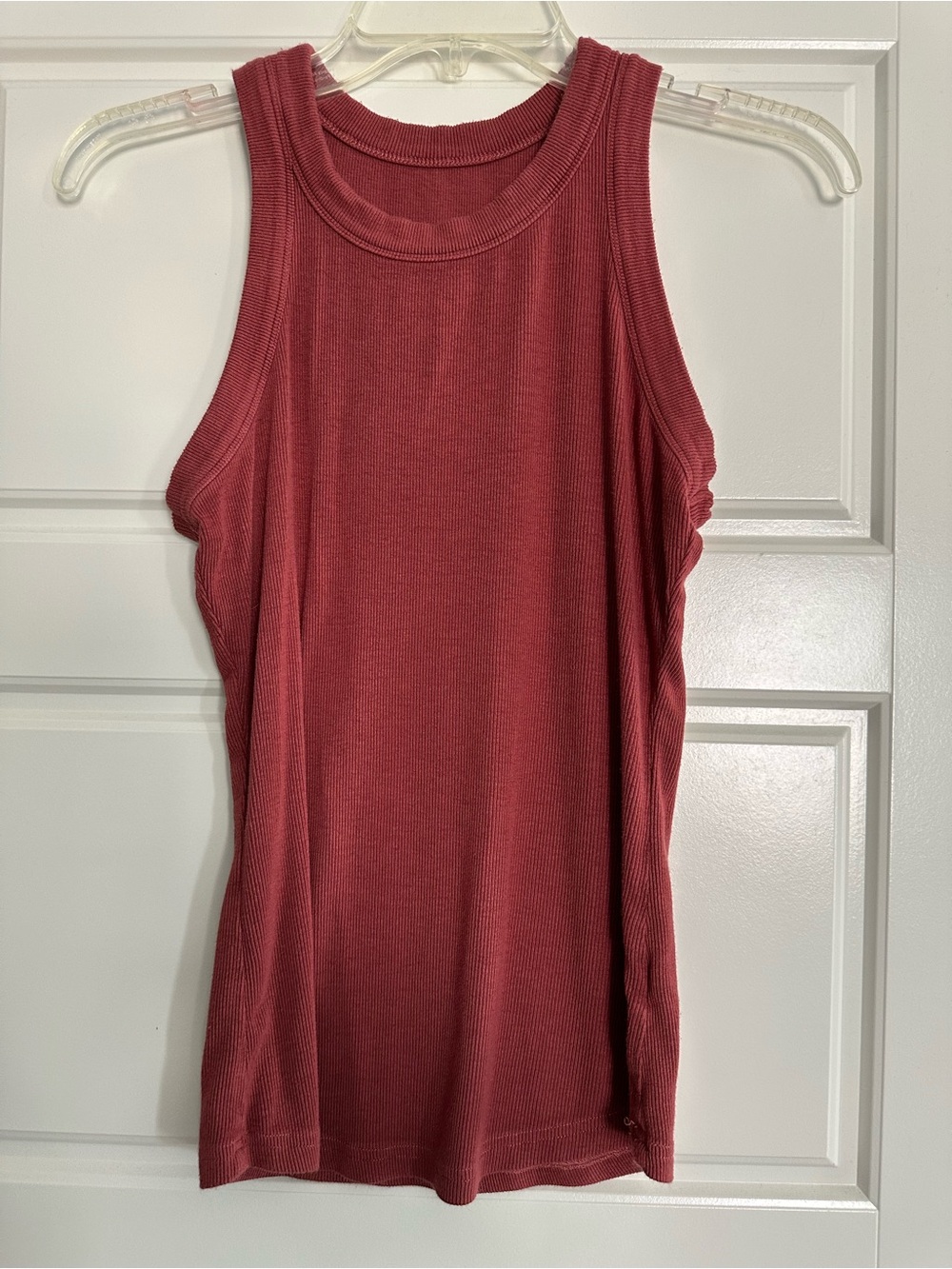 Women’s Ribbed Tank Top - Rust